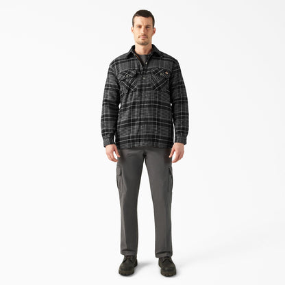 Dickies | Flannel Sherpa Lined Shacket - Black