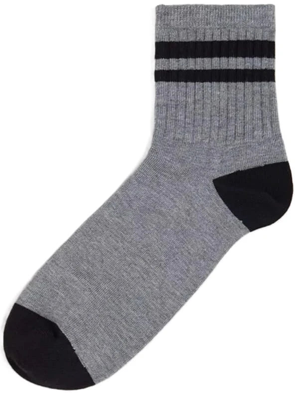 Vans | Bregman Half Crew Socks - Grey/Black