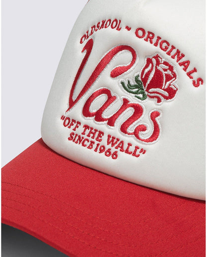 Vans | Winding Road Trucker Hat - White/Red