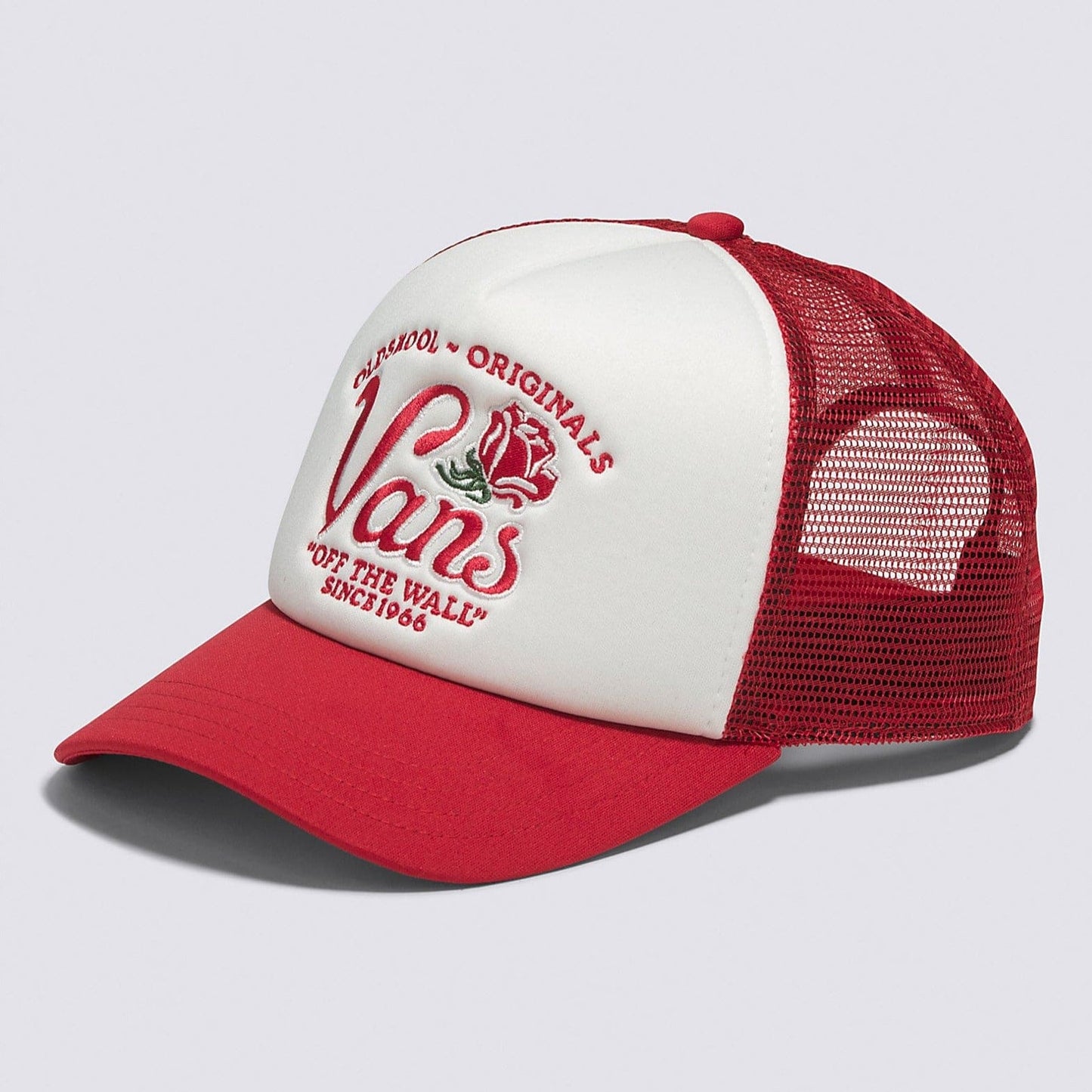 Vans | Winding Road Trucker Hat - White/Red