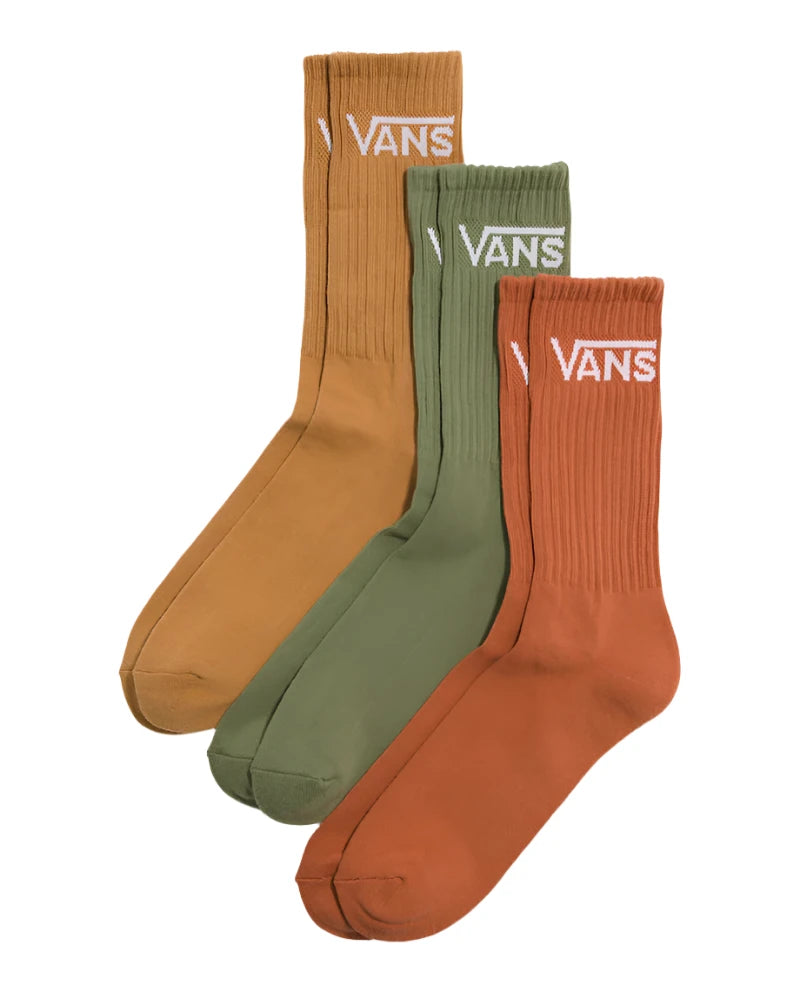 Vans | 3 Pack Crew Socks - Brown Sugar