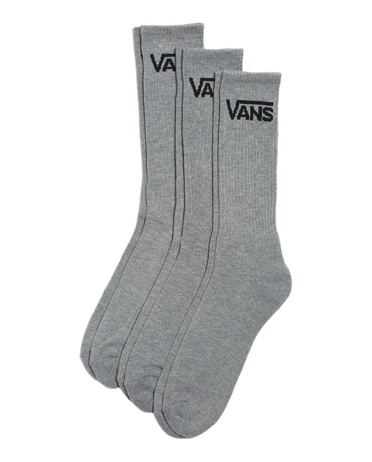 Vans | 3 Pack Crew Socks - Heather Grey