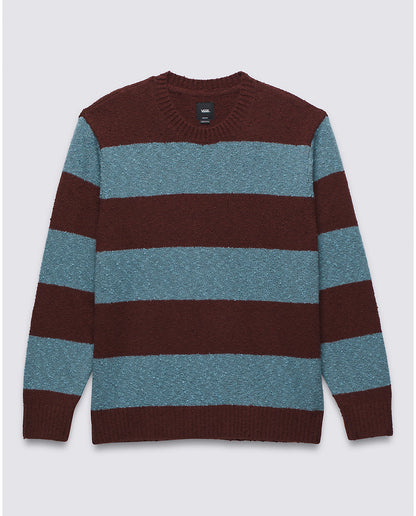 Vans | Darby Stripe Crew Sweater - Bitter Chocolate