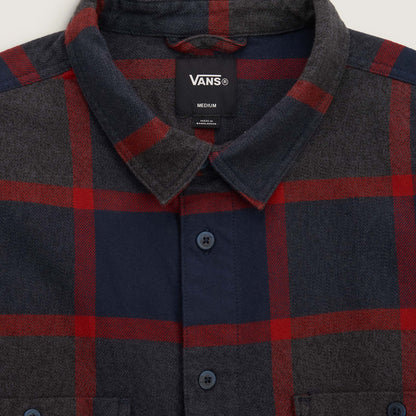 Vans | Larkspur Plaid Flannel Longsleeve Shirt - Parisian Night Blue