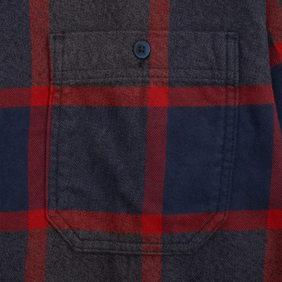 Vans | Larkspur Plaid Flannel Longsleeve Shirt - Parisian Night Blue