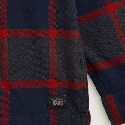 Vans | Larkspur Plaid Flannel Longsleeve Shirt - Parisian Night Blue