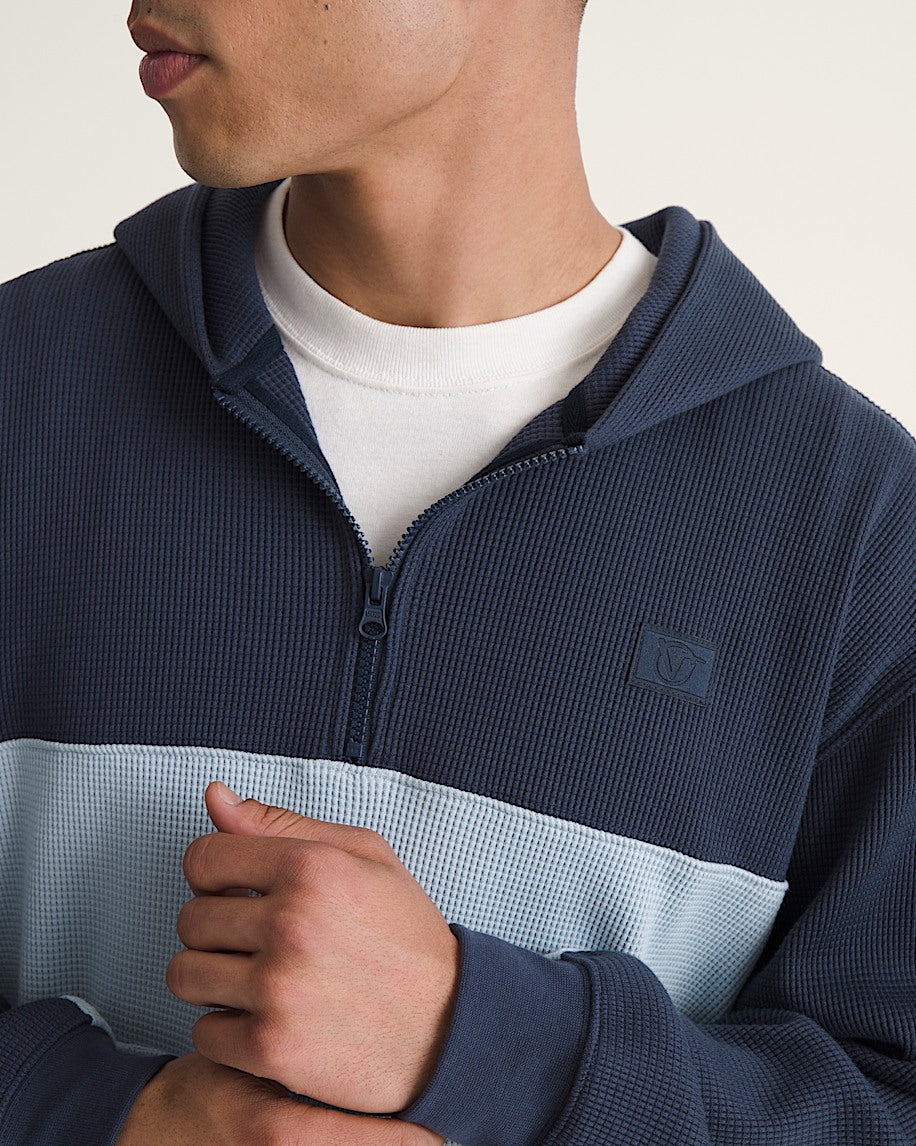 Vans | Rowan Quarter Zip Pullover Sweatshirt - Parisian Night Blue/Soft Slate Blue