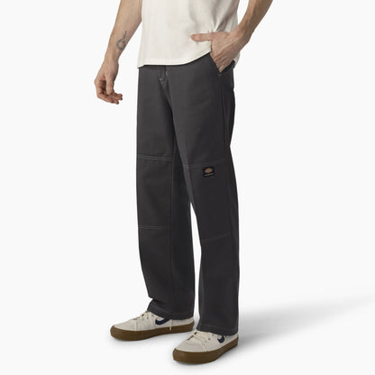 Dickies | Regular Fit Double Knee Skateboarding Pants - Charcoal/Grey Stitching