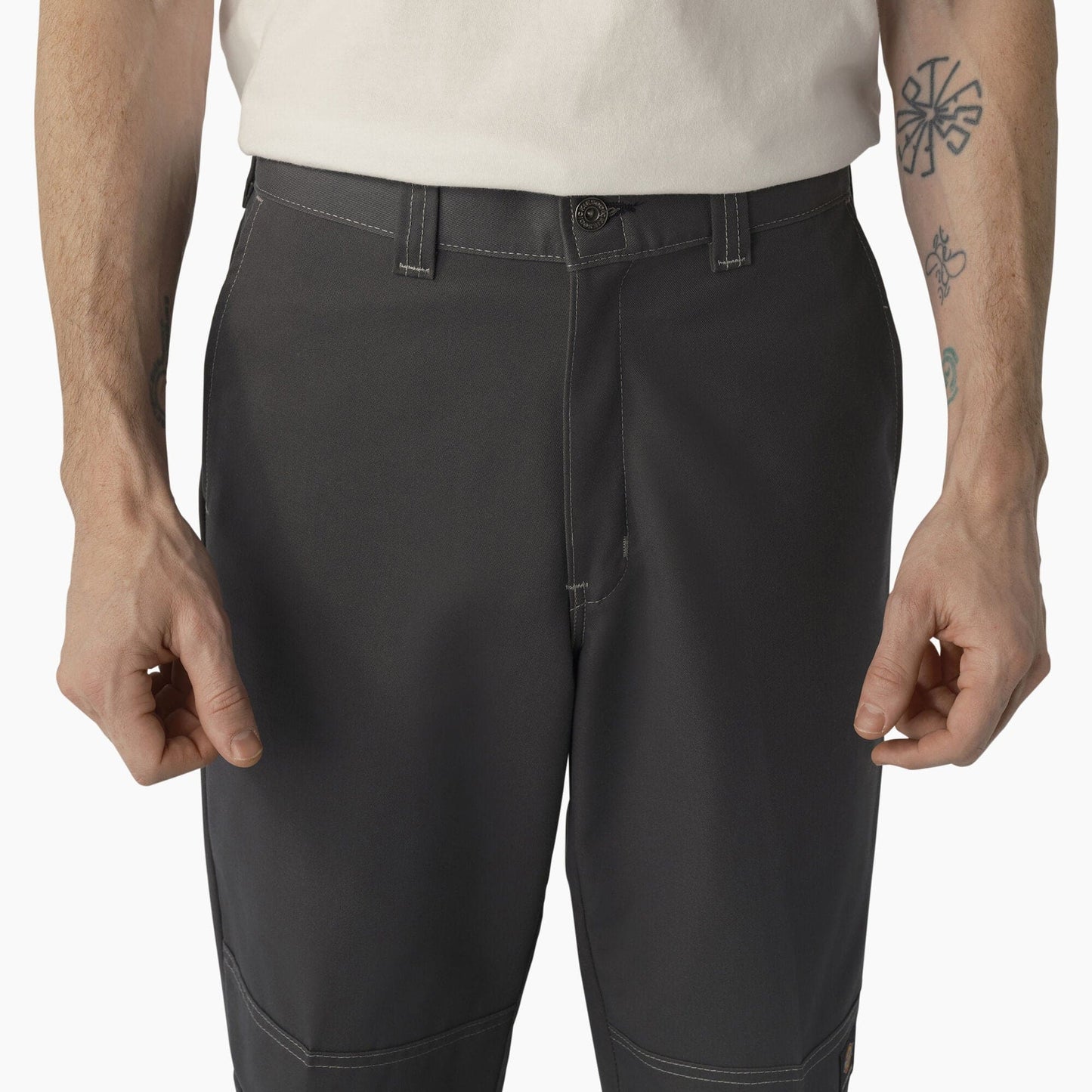 Dickies | Regular Fit Double Knee Skateboarding Pants - Charcoal/Grey Stitching