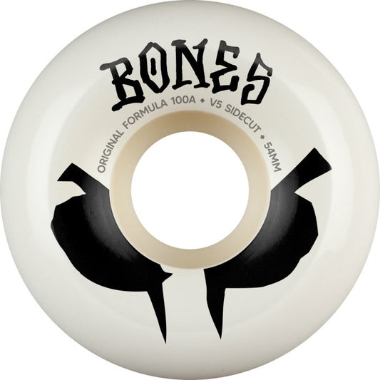 Bones | 54mm/100a Original Formula Wheels - V5 Shape - White