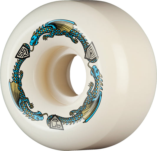 Powell Peralta | 56mm/97a Dragon Formula V6 Skateboard Wheels - White/Blue