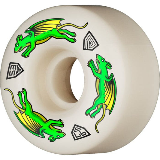 Powell Peralta | 53mm/97a Dragon Formula Nano Rats 53mmx34mm DF-97A Wheels - White