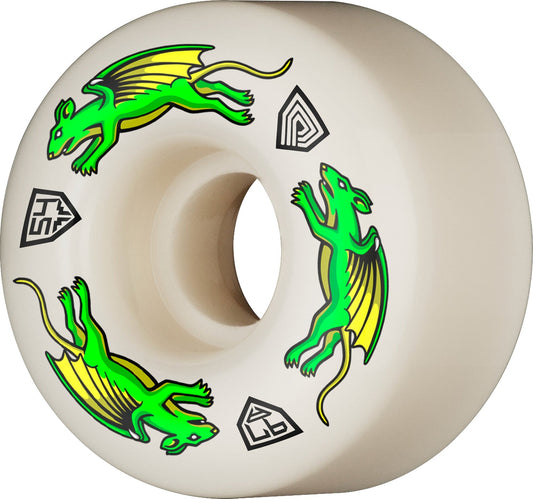 Powell Peralta | 54mm/93a Dragon Formula Nano Rats 54mmx34mm DF-93A Wheels - White