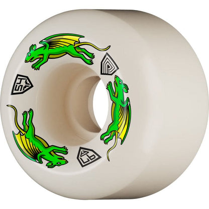 Powell Peralta | 54mm/97a Dragon Formula Nano Rats 54mmx34mm DF-97A Wheels - White