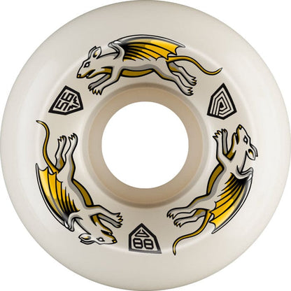 Powell Peralta | 56mm/88a Dragon Formula Nano Rats 56mmx36mm DF-88A Wheels - White