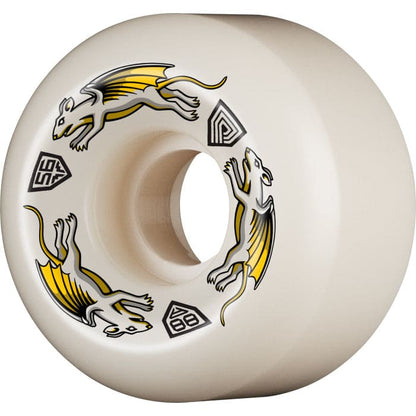 Powell Peralta | 56mm/88a Dragon Formula Nano Rats 56mmx36mm DF-88A Wheels - White