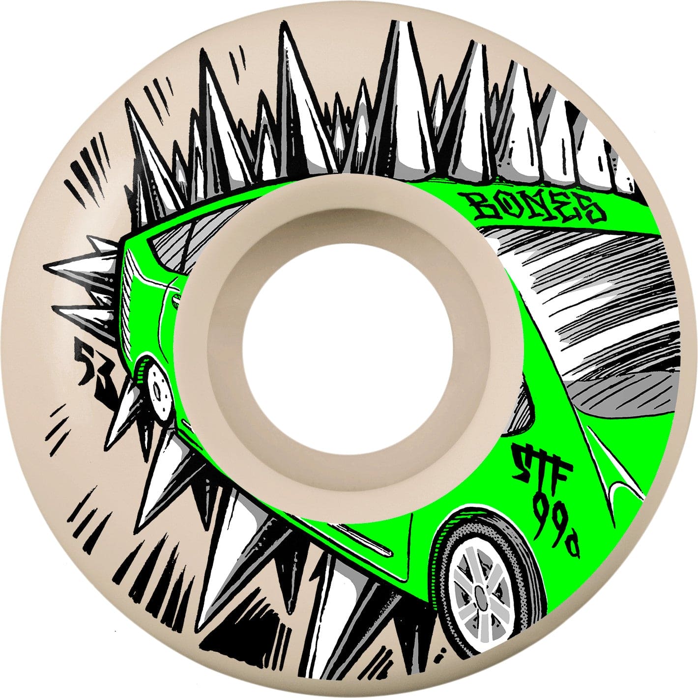 Bones | 53mm/99a STF Judas Prius Wheels - V2 Locks Shape