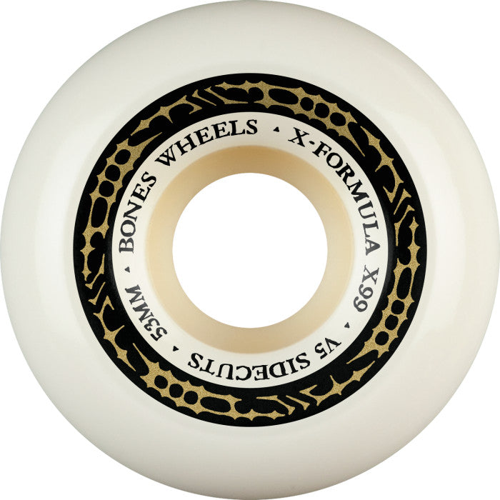 Bones | 53mm 99A X-Formula Wheels - V5 shape - White