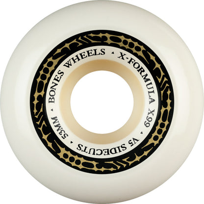 Bones | 53mm 99A X-Formula Wheels - V5 shape - White