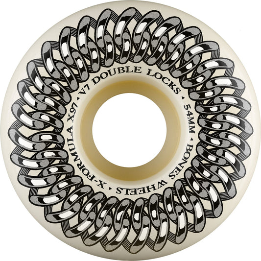 Bones | 54mm/X97a X-Formula V7 Double Lock Wheels - White