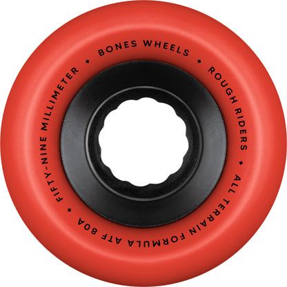 Bones | 59mm/80a Rough Riders All Terrain Wheels - Red