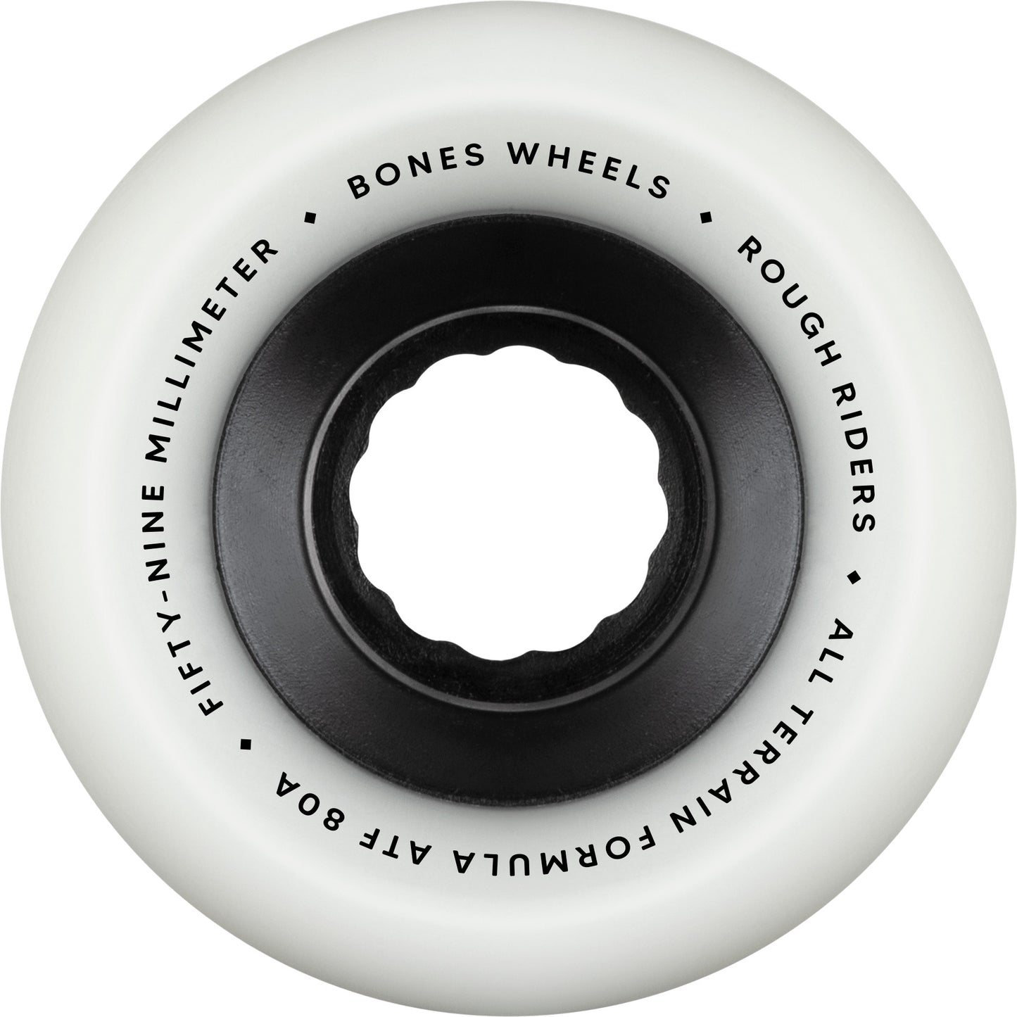 Bones | 59mm/80a Rough Riders All Terrain Wheels - White