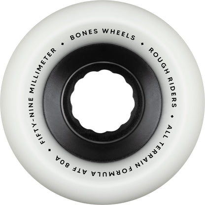 Bones | 59mm/80a Rough Riders All Terrain Wheels - White