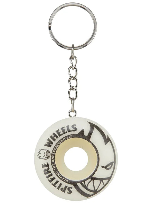 Spitfire | Wheel Keychain - White