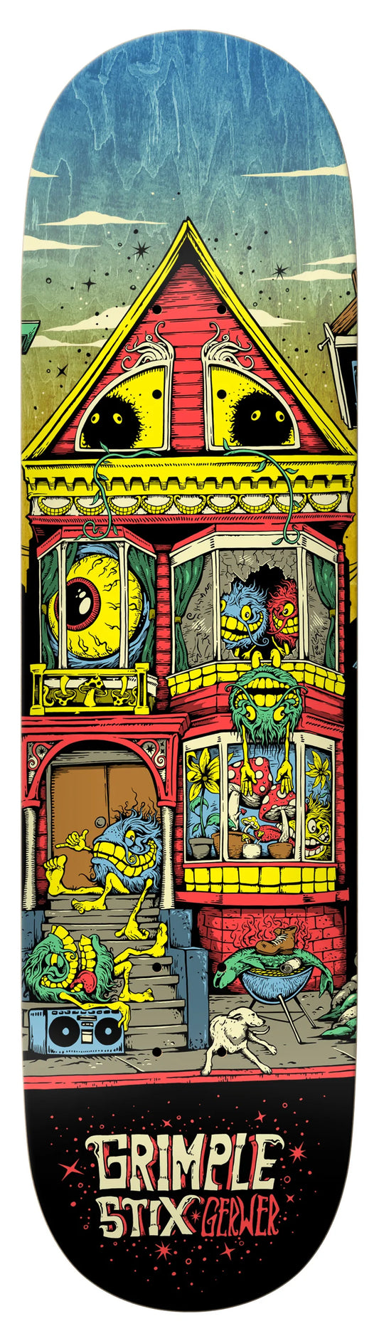 Anti-Hero | 8.25" Grimple Stix Gerwer Victorian Skateboard Deck