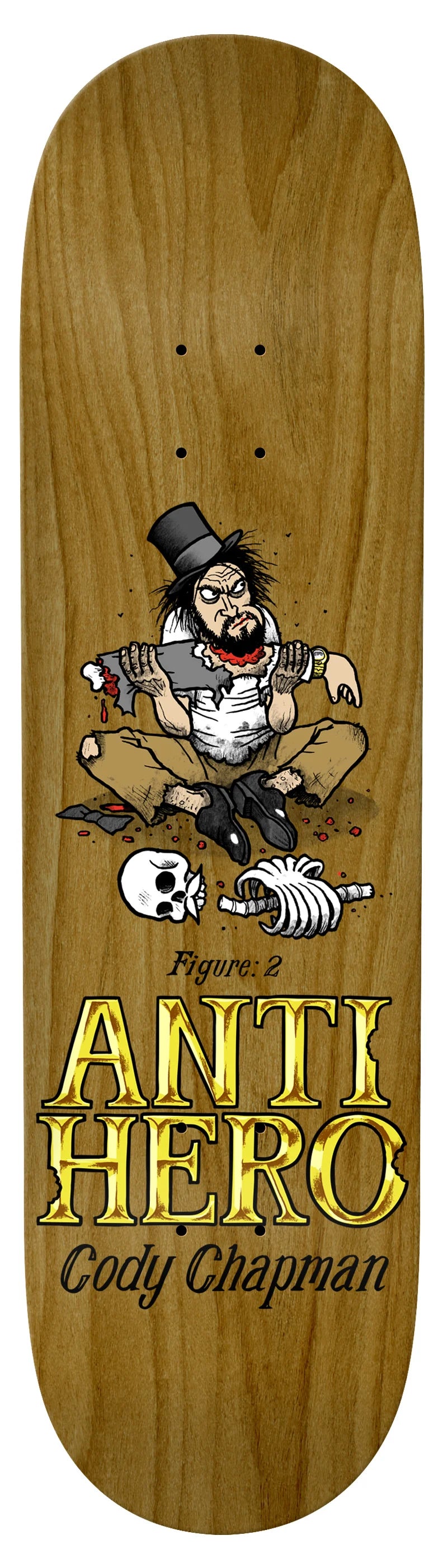 Anti-Hero | 8.32" Chapman Eat The Rich Skateboard Deck