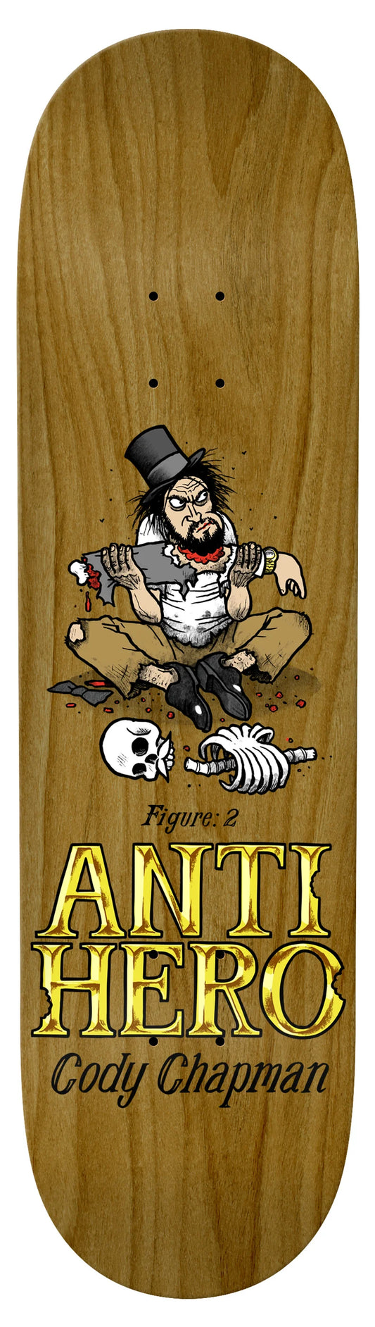 Anti-Hero | 8.32" Chapman Eat The Rich Skateboard Deck