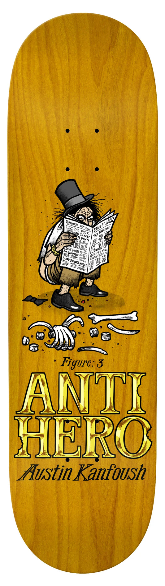 Anti-Hero | 8.25" Kanfoush Eat The Rich Skateboard Deck