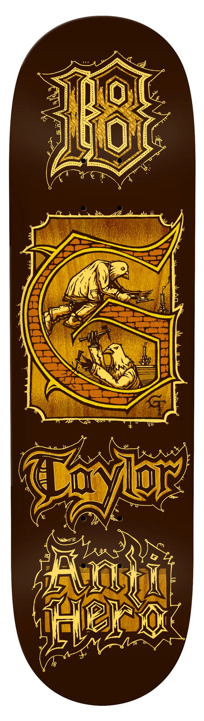 Anti-Hero | 8.38" Grant Taylor Medieval Skateboard Deck