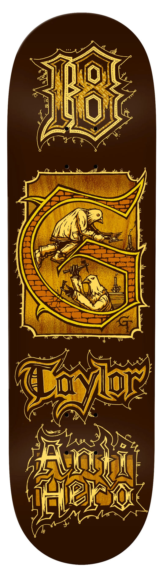 Anti-Hero | 8.38" Grant Taylor Medieval Skateboard Deck
