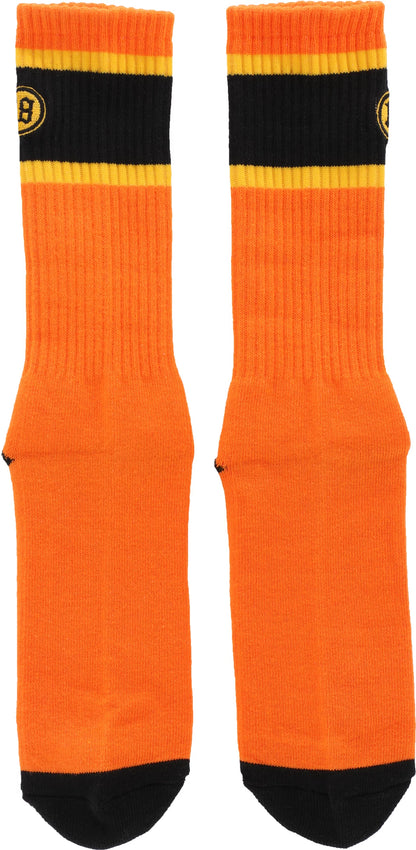 Anti-Hero | Hecho Por Skate EMB Crew Socks - Orange/Yellow/Black