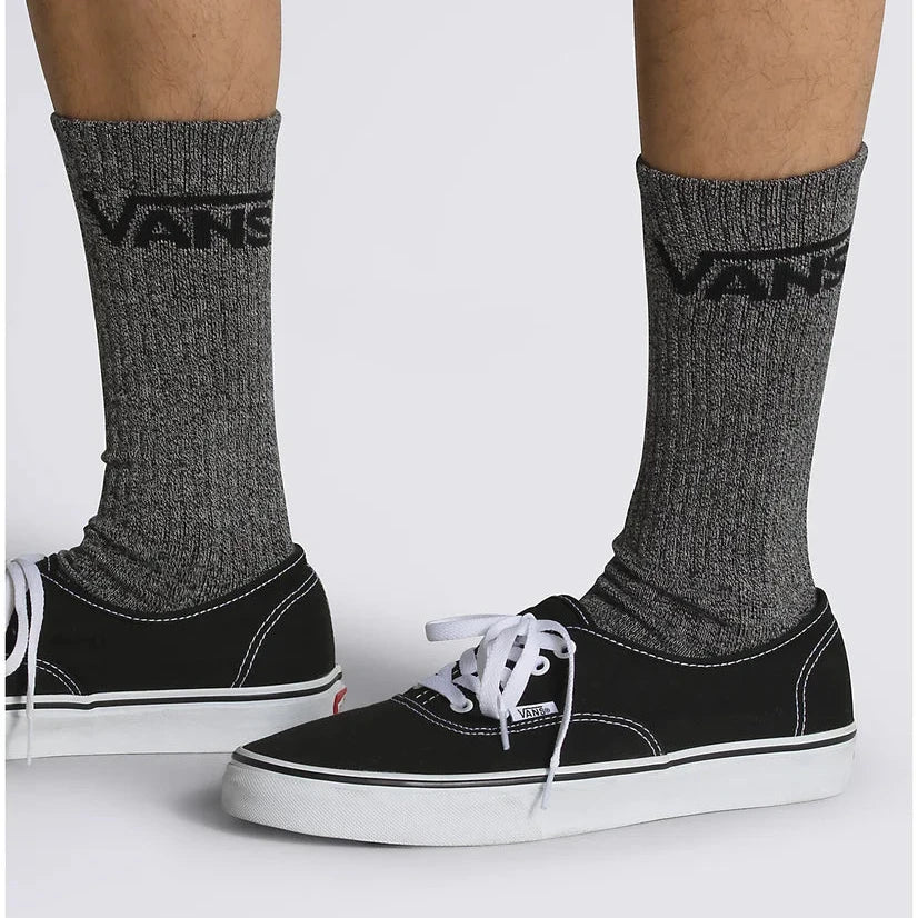 Vans | 3 Pack Crew Socks - Black Heather