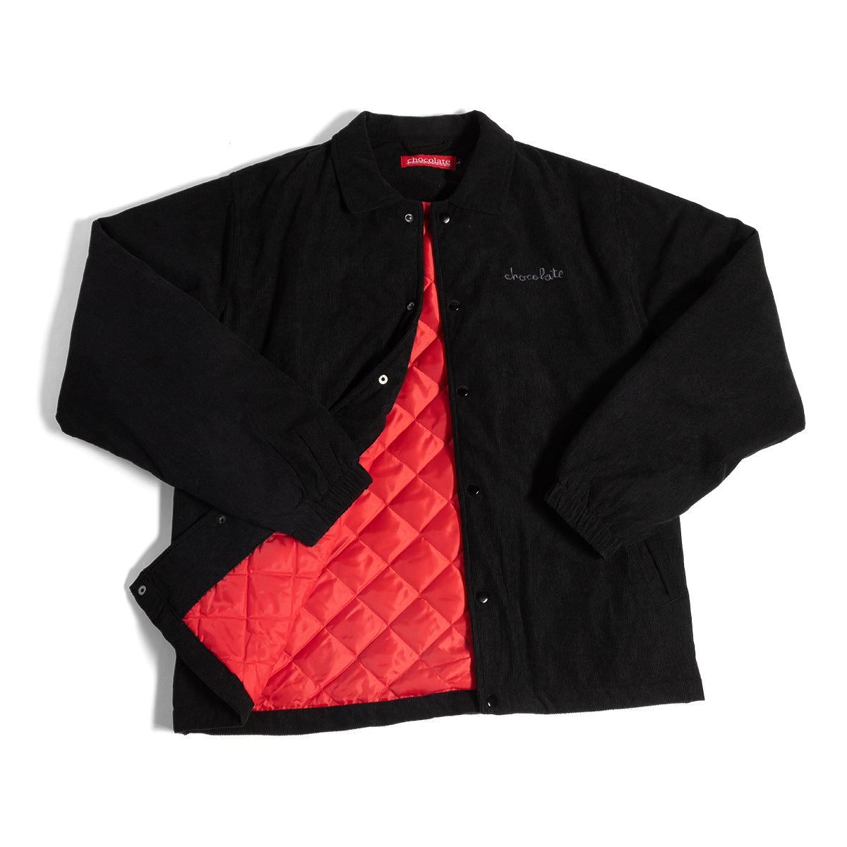 Chocolate | Corduroy Coaches Jacket - Black