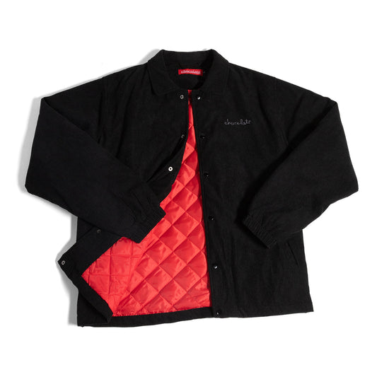 Chocolate | Corduroy Coaches Jacket - Black
