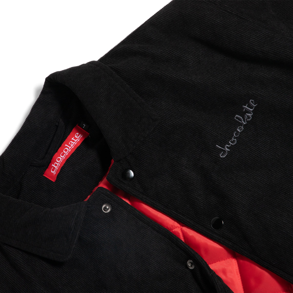 Chocolate | Corduroy Coaches Jacket - Black