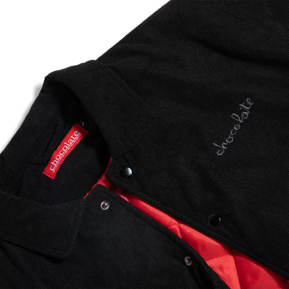 Chocolate | Corduroy Coaches Jacket - Black
