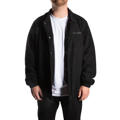 Chocolate | Corduroy Coaches Jacket - Black