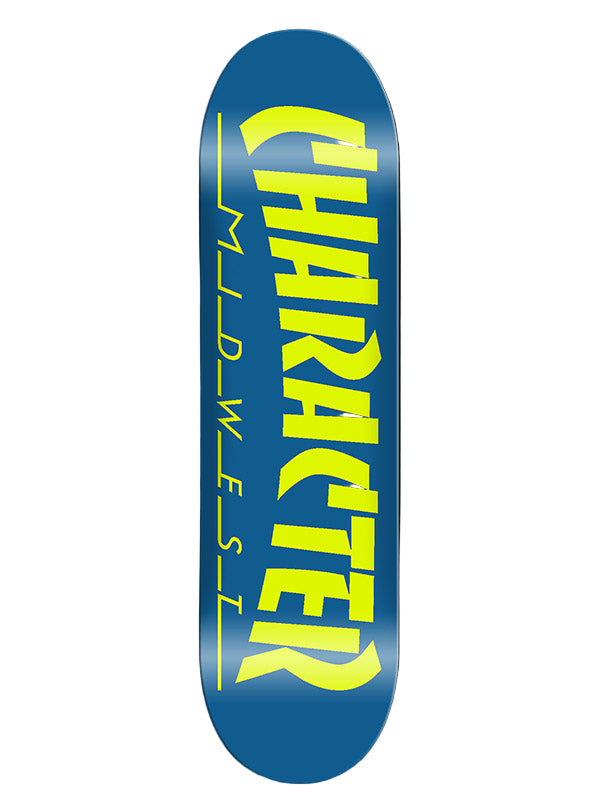 Character | 8.5" Crash and Thrash Deck - Teal/Yellow