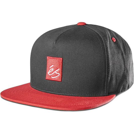 es | Main Block Snapback Hat - Black