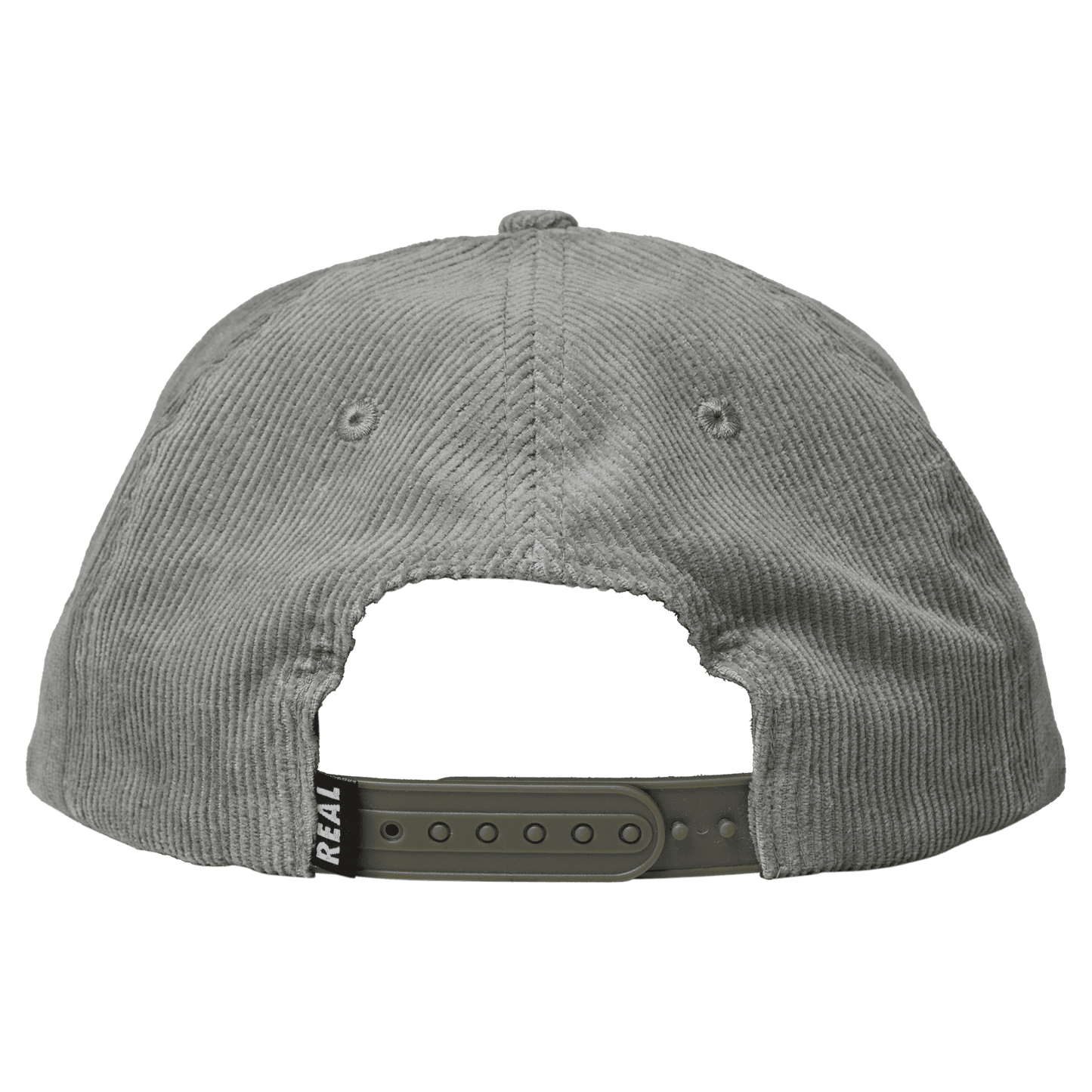 Real | Natas Oval Corduroy Snapback Hat - Grey