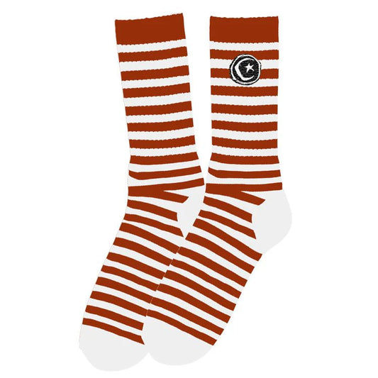 Foundation | Striped Star and Moon Socks - Sienna