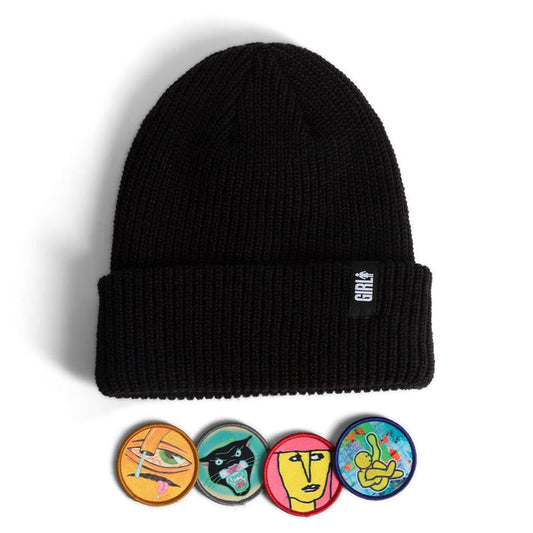 Girl | Legend Head Patch Beanie - Black
