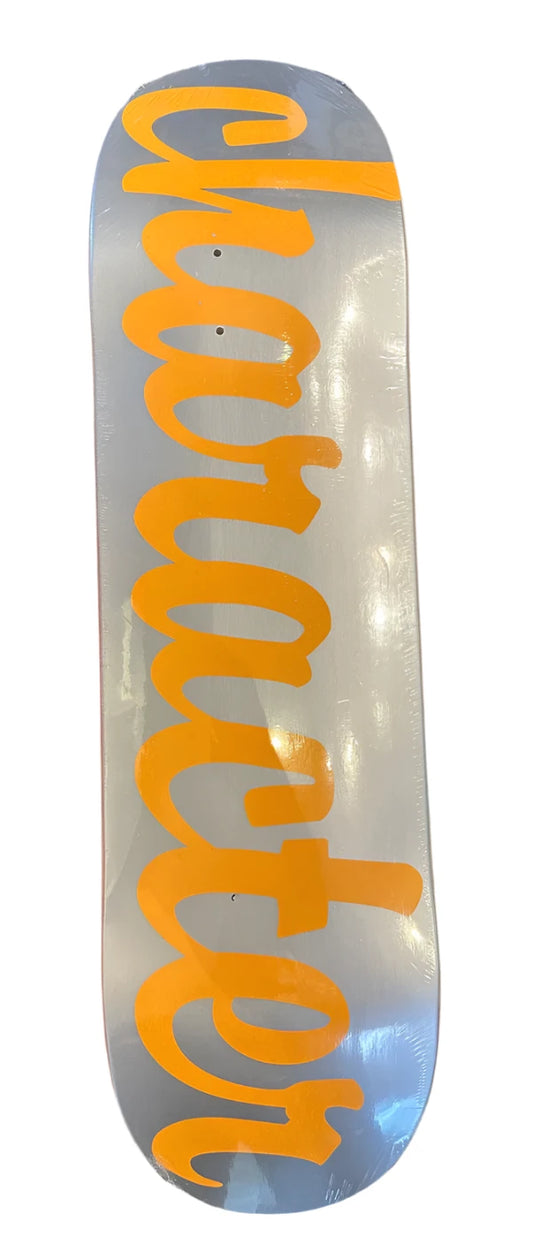 Character | 8.5" Script Deck - Silver/Orange