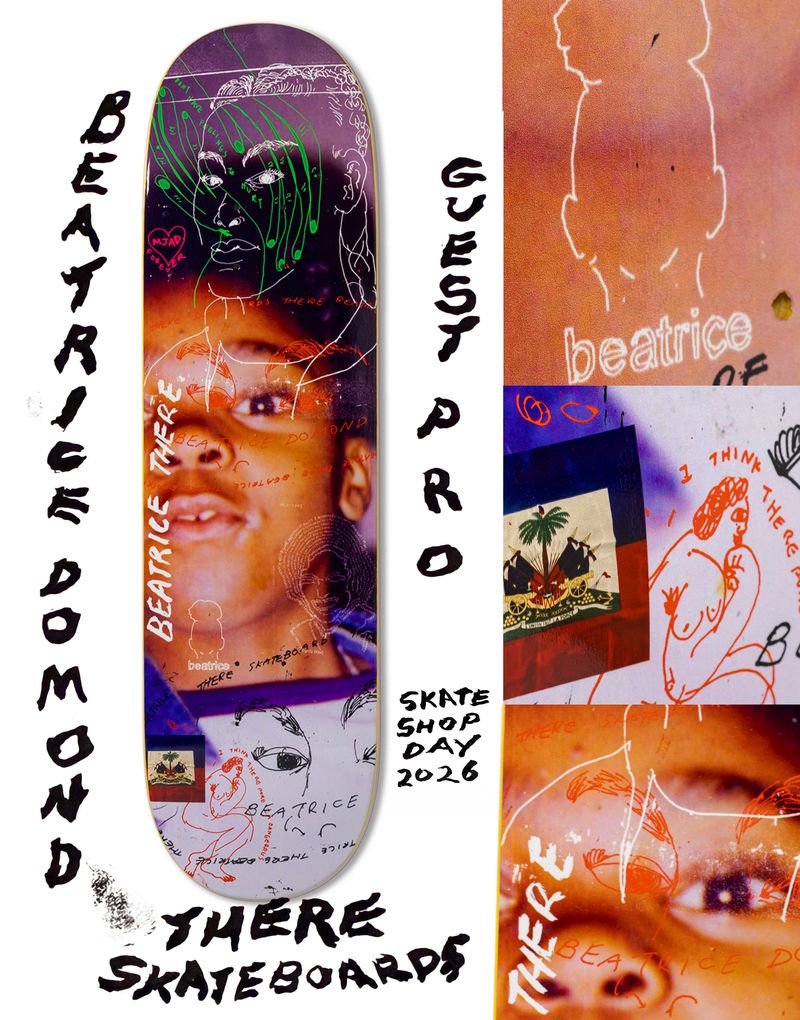 There | 8.25" Beatrice Domond Skateshop Day Guest Skateboard Deck (True Fit Mold)
