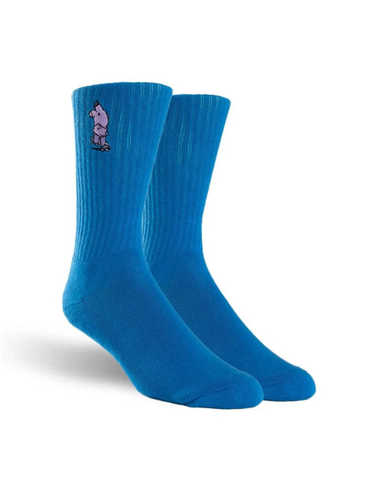 Foundation | Hippo Crew Socks - Blue