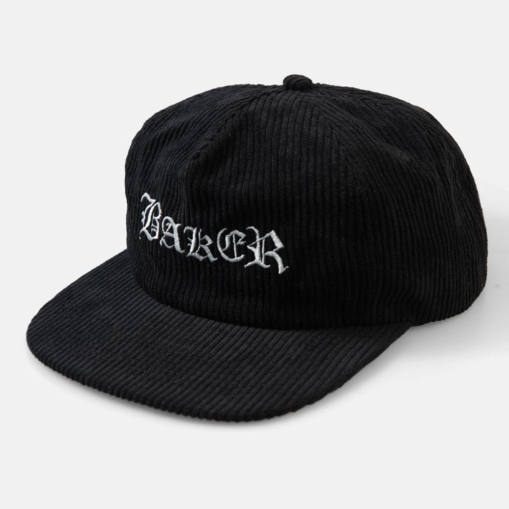 Baker | Olde Snapback - Black/Grey Corduroy